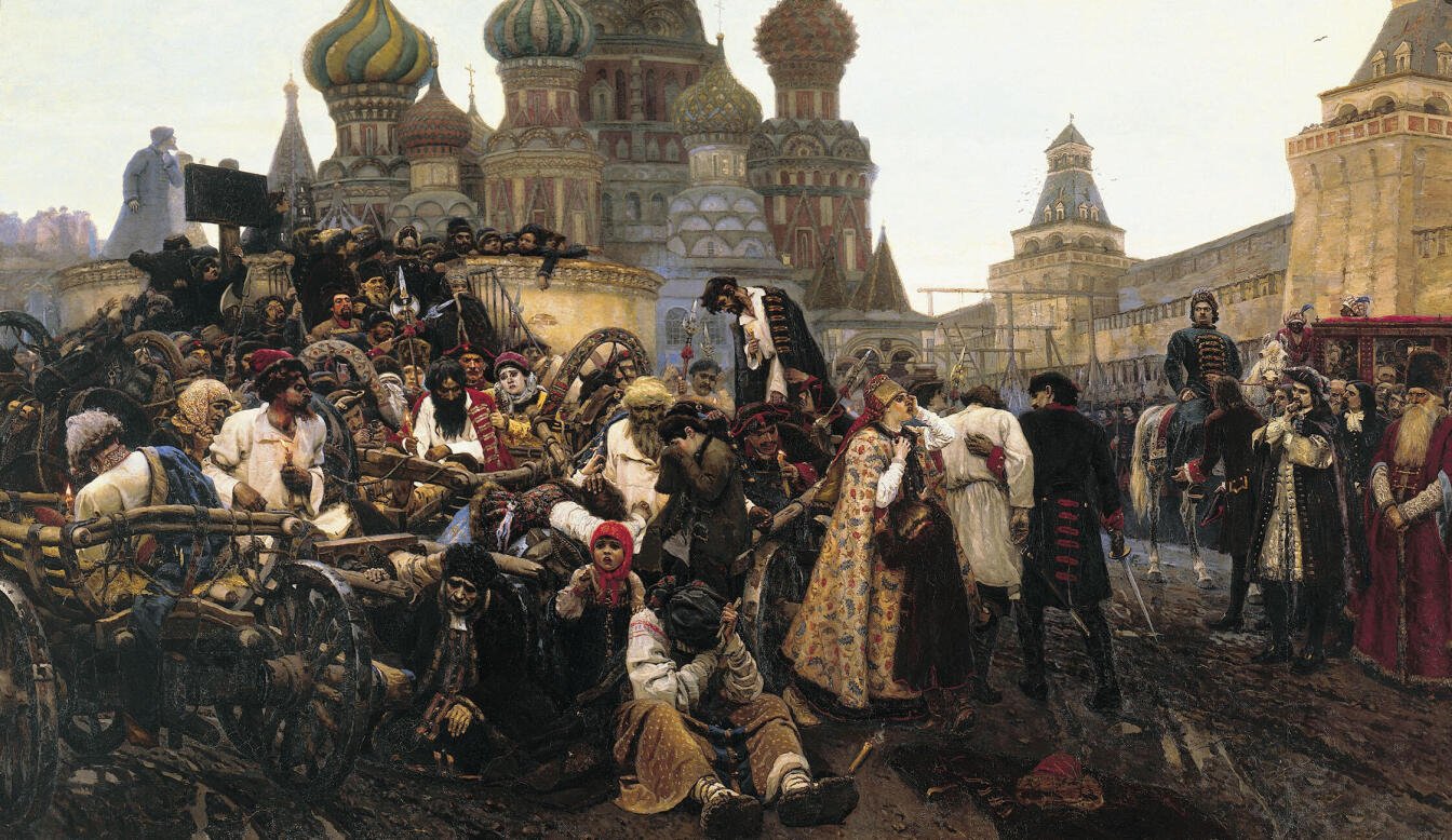 Утро стрелецкой казни. Картина Василия Сурикова. 1881 год