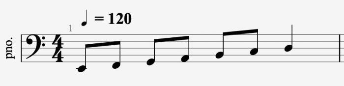 Последовательность до, ре, ми, фа, соль, ля, си