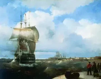 «Большой рейд в Кронштадте», 1836 г.