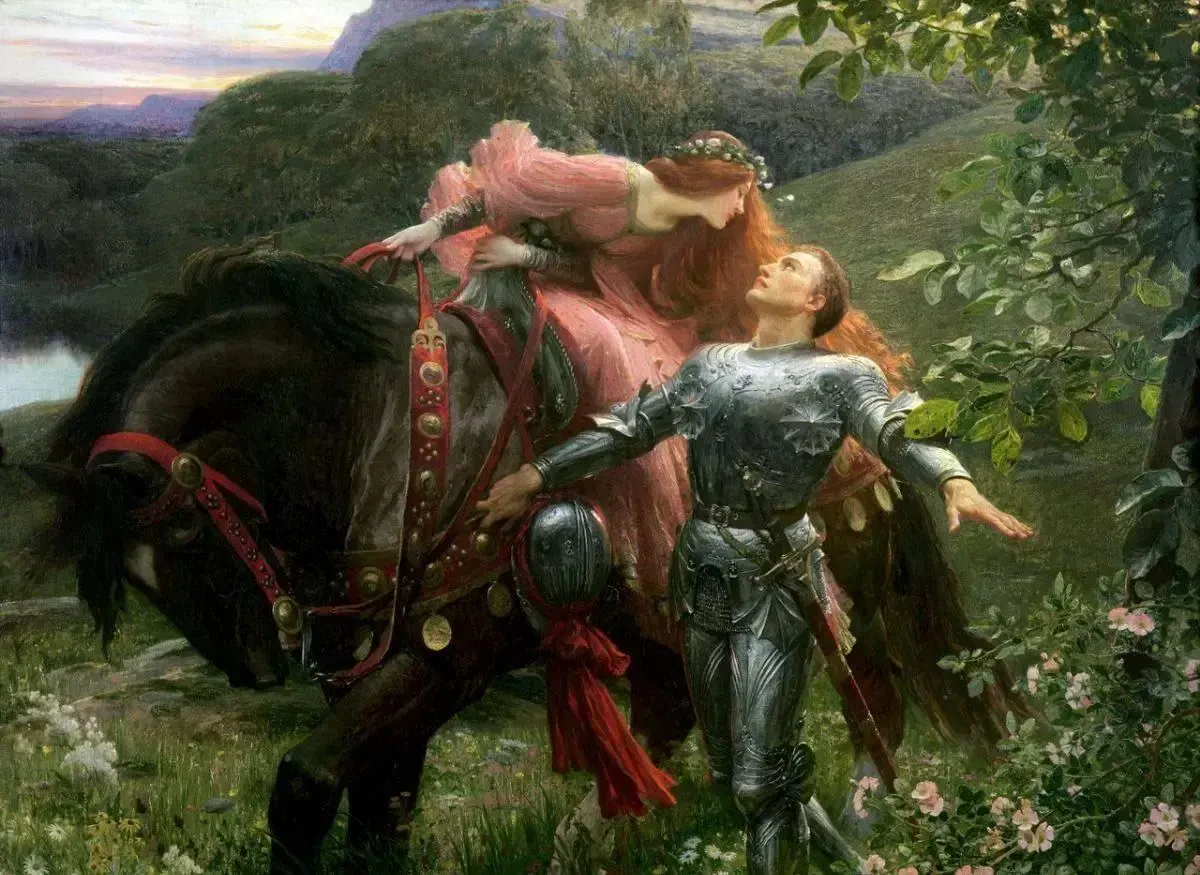 картина сэра Фрэнка Бернарда Дикси под названием «La Belle Dame sans Merci» («Безжалостная красавица»).