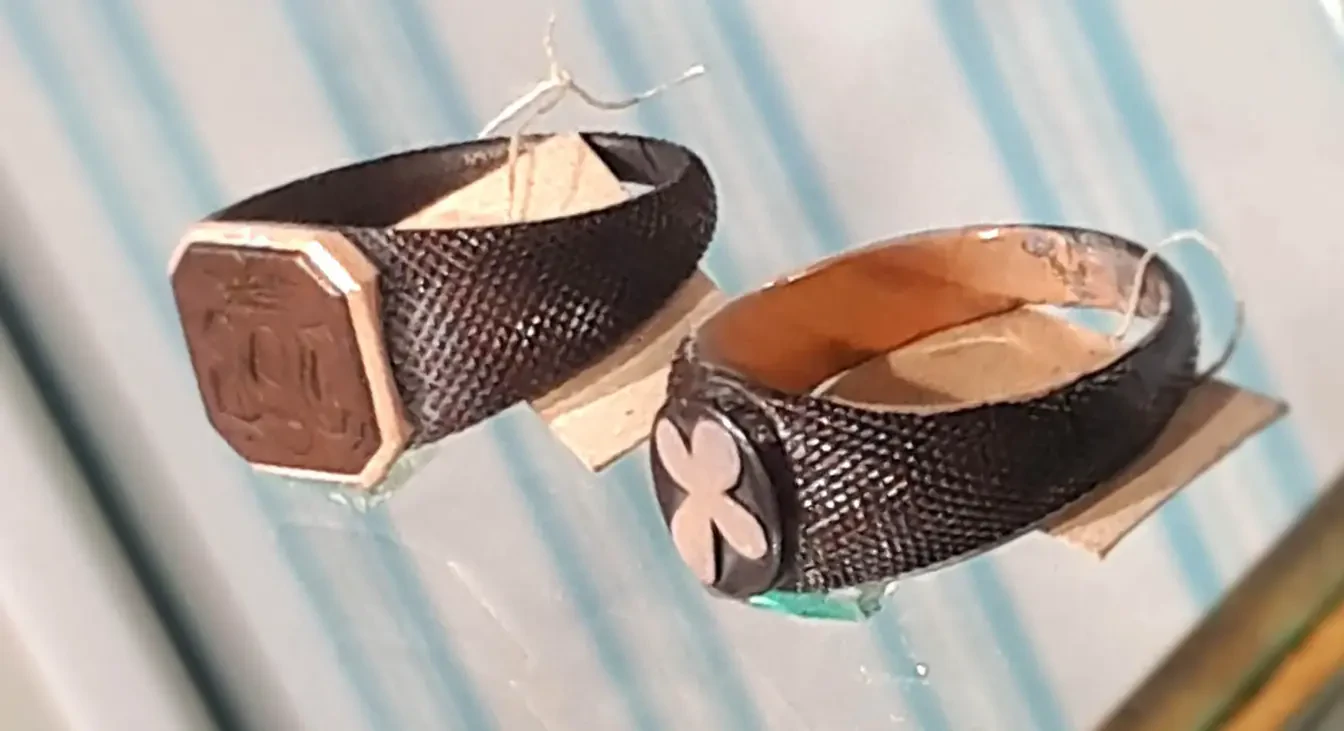 кольца четы Волконских, хранящиеся в иркутском музее