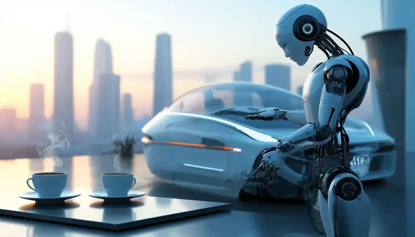 Будущее экономики: роботакси и антропоморфные роботы-помощники в повседневной жизни человека.