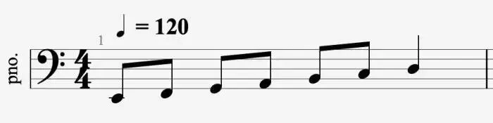 Последовательность до, ре, ми, фа, соль, ля, си